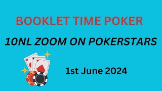 Micro Stakes Poker - 10NL Zoom 1st June 2024