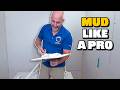 How to mud a crooked house  diy drywall