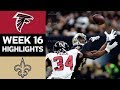Falcons vs. Saints | NFL Week 16 Game Highlights