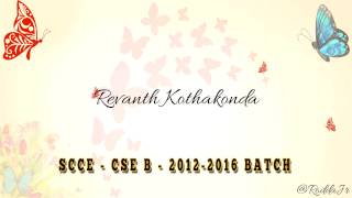 SCCE - CSE B - 2012-2016 BATCH