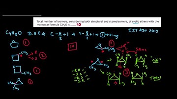 Total number of isomers considering both structural and stereoisomers,of cyclic ether C4H8O IS