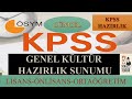KPSS / AGS GENEL KÜLTÜR  SORU  SERİSİ 4  (20 SEÇME SORU)