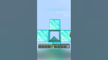 Ladder clutch from height limit to bedrock #minecraft #mineraftpe #minecraftclutch #minecraftshorts