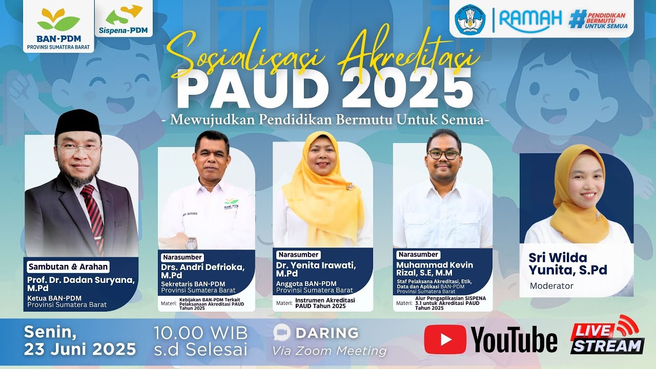 Sosialisasi Akreditasi PAUD yang akan di Visitasi Tahun 2025