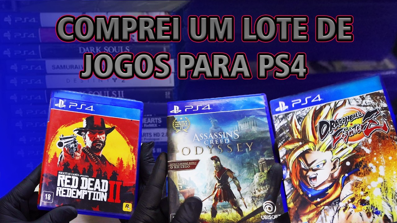 Comprei um lote de jogos de PS4