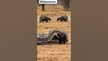 Python vs Porcupine: Survival Fight Not Today 🥰 🐍🦔 #wildlife #wildlife #wildlife