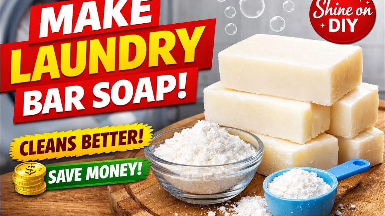Beginner-Friendly Laundry Bar Soap Tutorial/Strong & affordable 