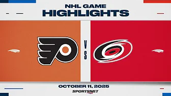 NHL Highlights | Flyers vs. Hurricanes - October 11, 2025
