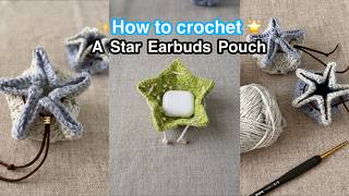Crochet Star AirPods Case ✨ | Simple & Aesthetic Pouch Tutorial