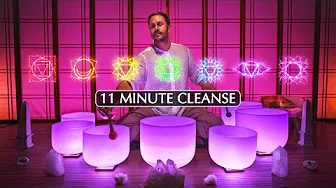 QUICK **Chakra Rebalancing** Sound Bath (11 minute cleanse)