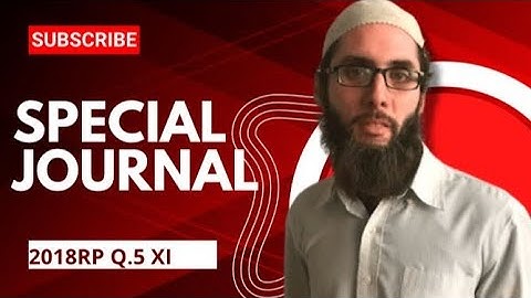 Special Journal| 2018RP Q.5| XI| Accounting with Sir Umair