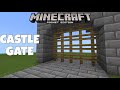 WORKING CASTLE GATE in MINECRAFT PE/Tutorial