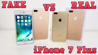 FAKE VS REAL iPHONE 7 Plus  Buyers Beware 1:1 Clone