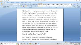 PLC Data Types | Data types BOOL, INT, REAL, DINT, TIME, STRING #automation #electrical #electronic