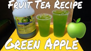 Green Apple Fruit Tea Recipe | Legit Milk Tea Shop Recipes | Fruit Tea Recipe Series