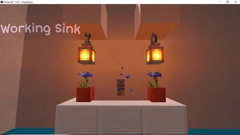 How to make a Working Sink in Minecraft