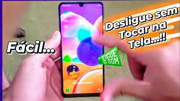 Como desligar um celular com display queimado?