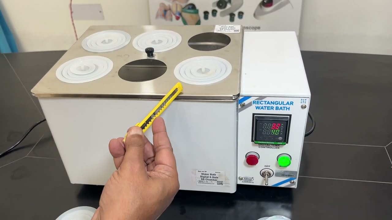 water bath controller SBAC-31 　島津理化 How To Use E Digital Water Bath 6 Holes SS Chamber Controller 30C