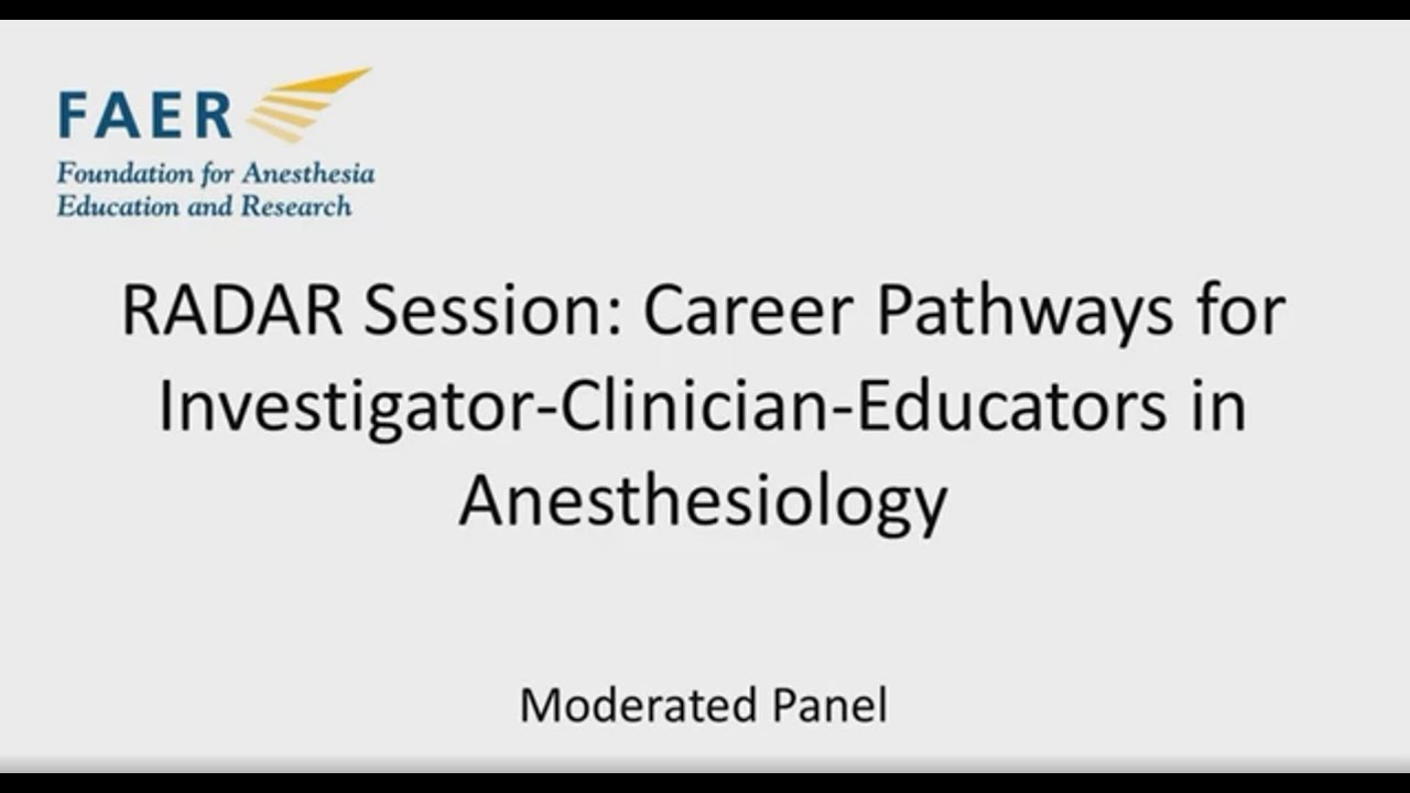 FAER MSARF Virtual Program Panel Presentations