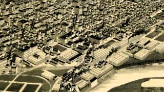 Dubuque Iowa 1889 Panoramic Bird's Eye View Map 7260