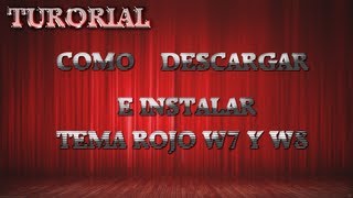 Descargar tema rojo para windows 7 y 8 screenshot 5