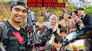 SERUUUU🔥🔥🔥   ULTAH ISTRI DIAJAK HUNT1NG SEKELUARGA KE HUTAN// MUKBANG BURUAN DI PANTAI