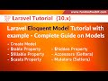 Laravel eloquent model tutorial with example  complete guide on eloquent model in laravel 10