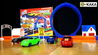 RACE TRACK KING (Mobil Seluncur) - Review Mainan Anak | GUDANG KAKA