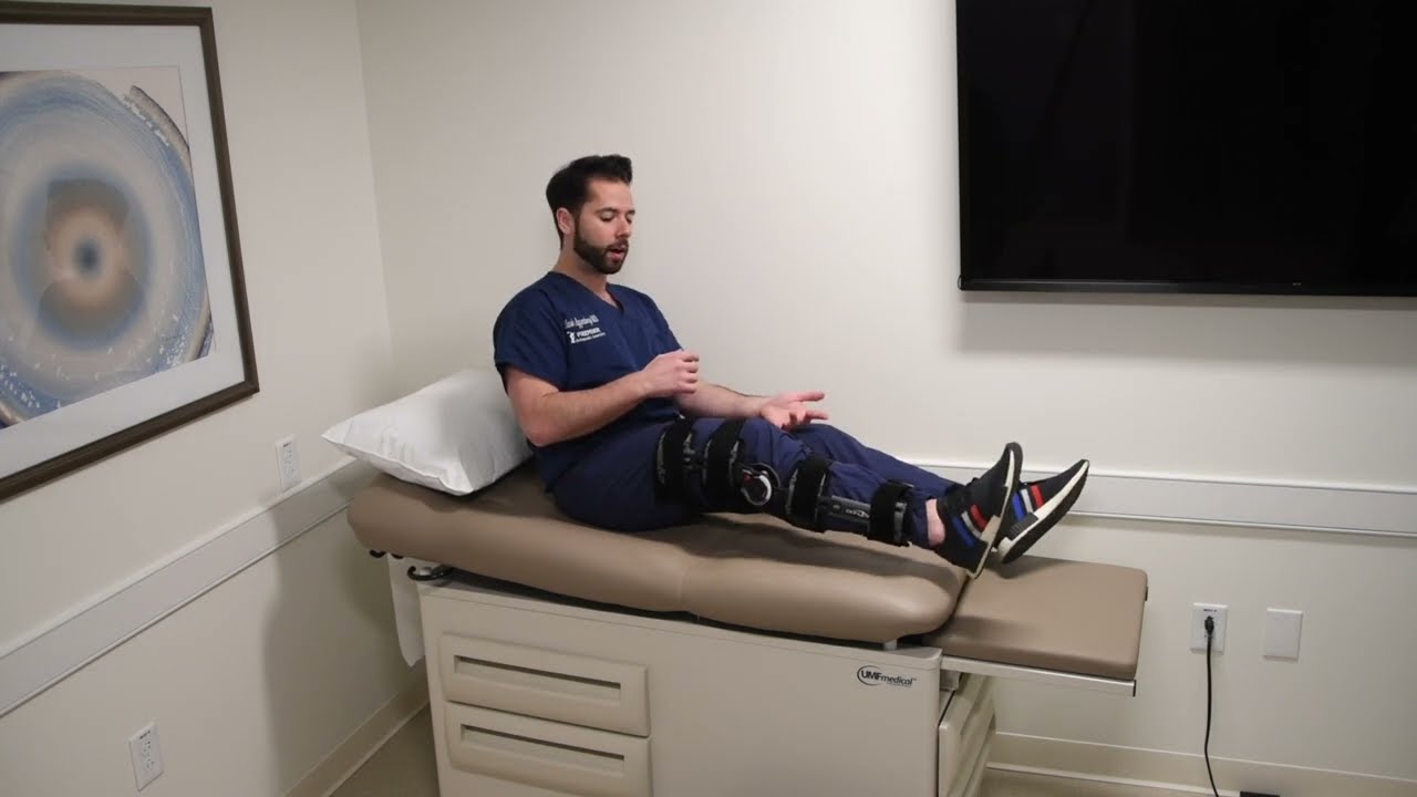 How to use your hinged knee brace after arthroscopic or open knee surgery 