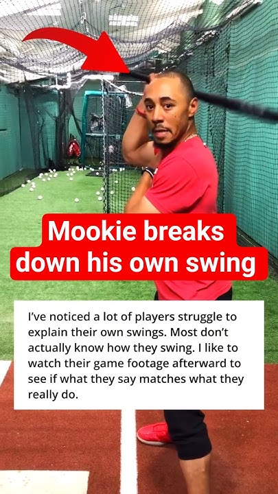 Mookie Betts Is One Of The Few Players That Understands His Own Swing - YouTube