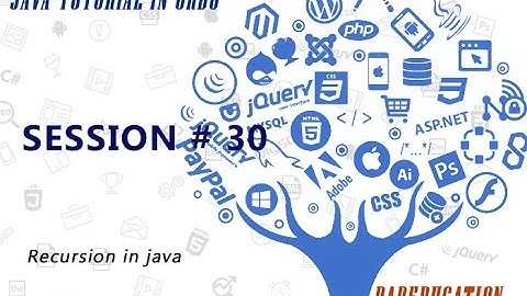 $Java Tutorial For Beginners 30 - Recursion in java