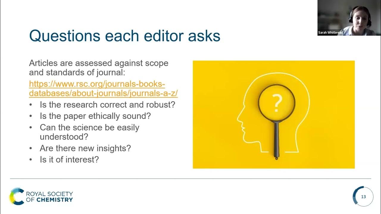 Peer Review Week webinar insights from Royal Society of Chemistry