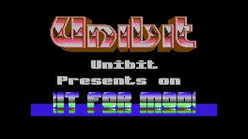 Commodore 64 demo: Unibit - Hyperactive cracktro (1989)