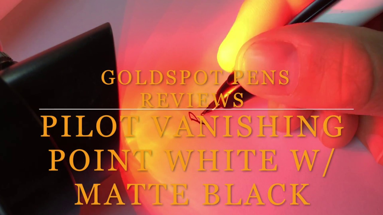 Pilot Vanishing Point White with Matte Black Trim Fountain Pen Review
