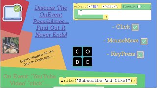 3 Basic Events You Need To Know - Coding For Kids - Code.org - Part 1