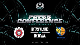 Rytas Vilnius v BK Opava - Press Conference | Basketball Champions League 2023