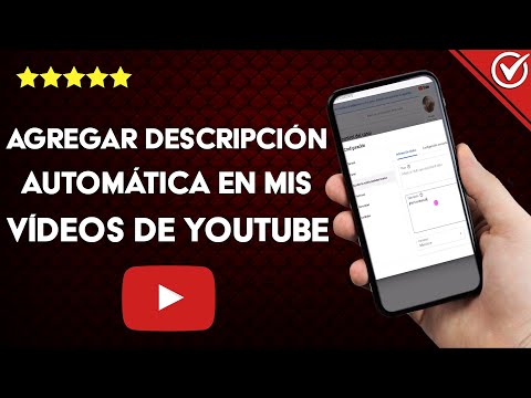 ¿Cómo agregar una descripción automática en YOUTUBE en los videos de mi canal?