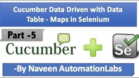 Cucumber DataDriven with Maps in Selenium - Part 5