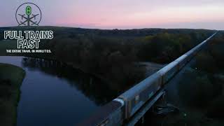MULTIPLE Trains, One Line — FULL TRAINS FAST | BNSF Staples Sub (4K Aerial)