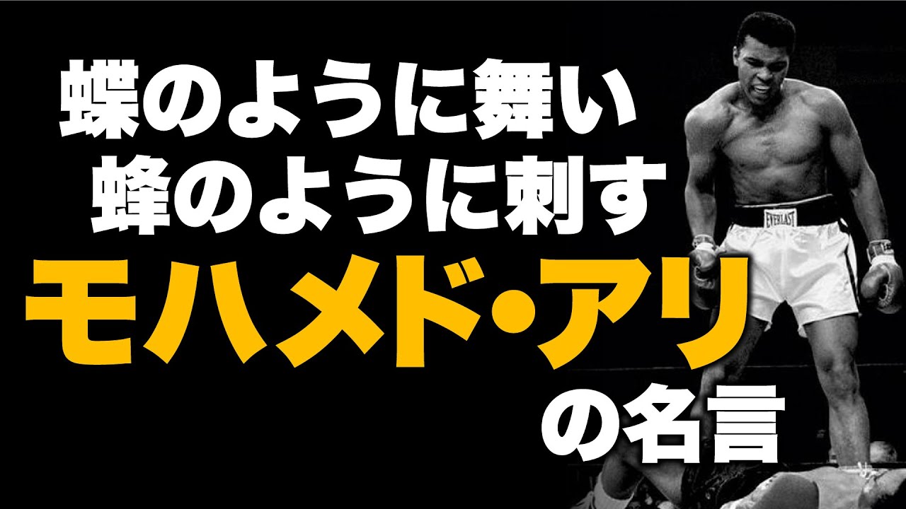 追悼 モハメド アリ 蝶のように舞い蜂のように刺すモハメド アリの名言 Youtube