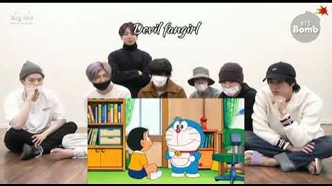 BTS reaction on Doreman😱⚠️ #bts#cartoon#doremon#kpop#btsreaction#btsreactions#btsv#btsmembers#btsjk