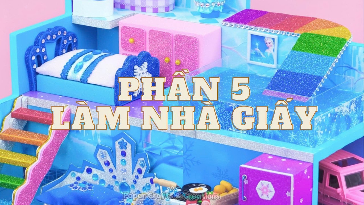 Phần 5:  Cô Tỷ Tỷ  Làm Nhà Giấy Xinh Xinh  #minidiy  #diy #handmade #Cotyty #miniature