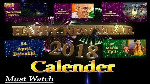 Top 2018 Indian way Calendar in New Way....(Nayan Pandit)