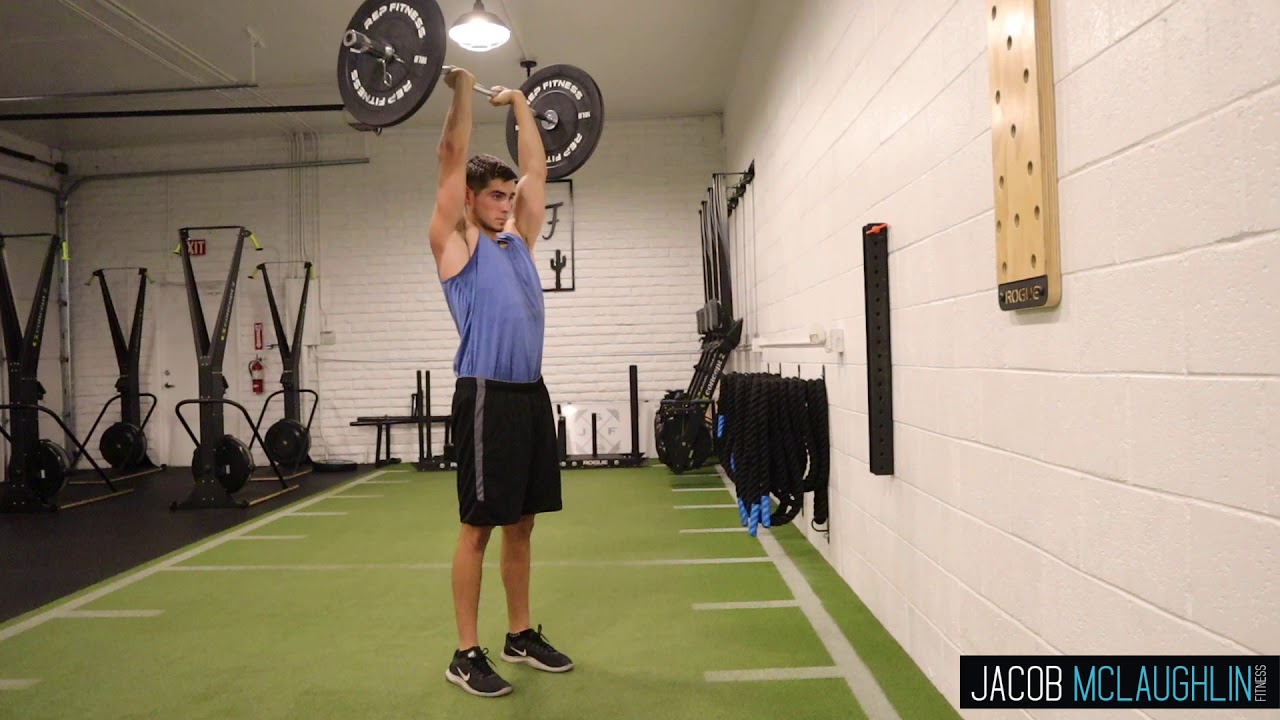 Standing EZ Bar Tricep Extension YouTube