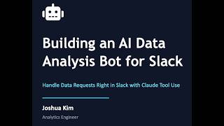 Building an AI Data Analysis Bot for Slack