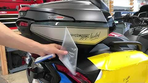2020 BRP Can-Am Spyder Top Case side stripe installation tutorial