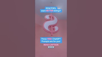 FREE ChatGPT prompts for your REAL ESTATE business #realestatemarketing #realestate #tips