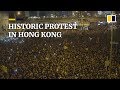 Historic protest in Hong Kong