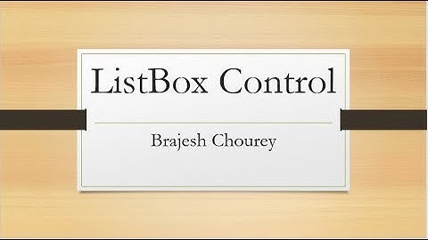 ListBox Control