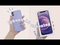 Purple iphone12 unboxing + Setup *Aesthetic* 紫色苹果12开箱